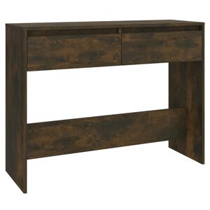 vidaXL Конзолна маса, опушен дъб, 100x35x76,5 см, инженерно дърво