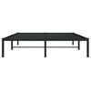 vidaXL Метална рамка за легло, черна, 140x200 см
