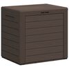 vidaXL Градински сандък за съхранение кафяв 58,5x46x55 см полипропилен