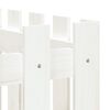 vidaXL Градинска леха с дизайн на ограда бяла 150x50x50 см бор масив