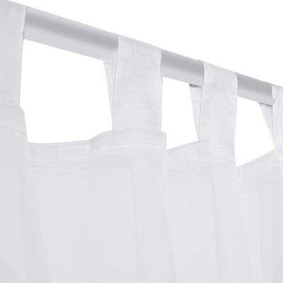 Бели прозрачни завеси 140 х 225 см – 2 броя