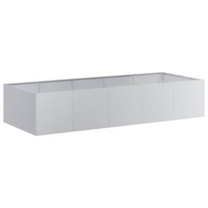 vidaXL Кашпа, 200x80x40 см, поцинкована стомана