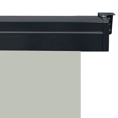 vidaXL Вертикална тента за балкон, 65x250 см, сива
