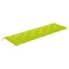 vidaXL Градинска пейка с яркозелено шалте, 175 см, тик масив