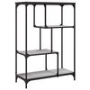 vidaXL Рафт за книги 3 нива 81 x 36 x 115 cm Сив Сонома