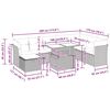 vidaXL Градински комплект диван с възглавници 9 части бежов полиратан