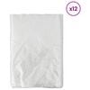 vidaXL Прахова завеса 12 pcs Прозрачен 400 x 500 cm HDPE