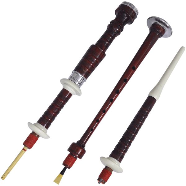 Шотландска високопланинска гайда с кариран зелено-черен тартан