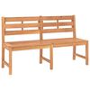 vidaXL Градинска пейка, 150 см, тиково дърво масив
