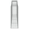vidaXL Габионни кошници арка 2 бр 400x50x140/160 см поцинковано желязо