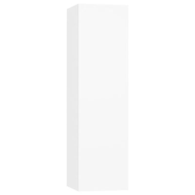vidaXL Комплект ТВ шкафове от 7 части, бял, ПДЧ