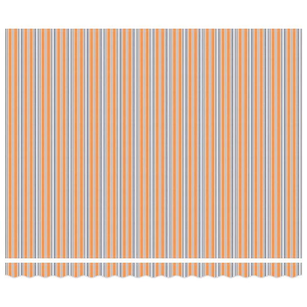 vidaXL Сгъваем навес Син и Оранжев 400 &times; 300 cm Алуминий и Тъкан