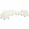 vidaXL Комплект дивани 3 pcs Крем 221 x 80 x 80 см Кадифе