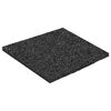 vidaXL Подложка от гумена гранулат Черен 9 x 9 x 0,3 см Каучук