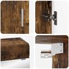 vidaXL Комплект мебели за баня с рафт TULUM Димян дъб Инженерно дърво