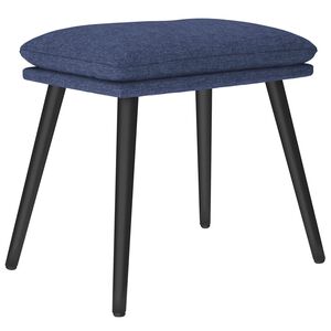 vidaXL Табуретка, синя, 45x29,5x35 см, текстил