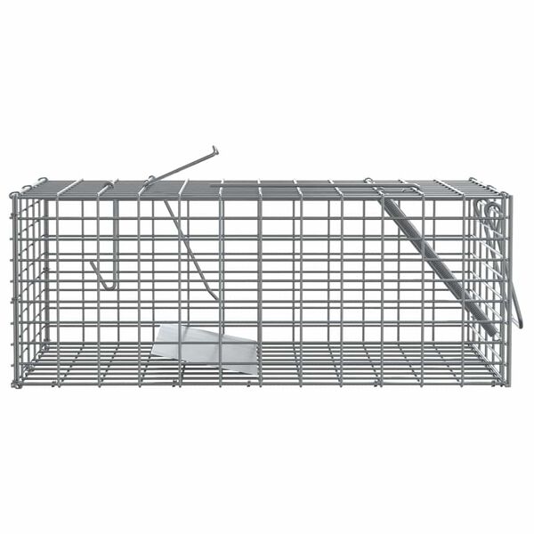 vidaXL Капан за животни Антрацит 31 x 13 x 12см Стомана