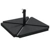 vidaXL 5 Piece Garden Parasol Base Set Гранит и стомана