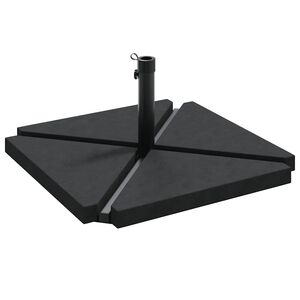 vidaXL 5 Piece Garden Parasol Base Set Гранит и стомана