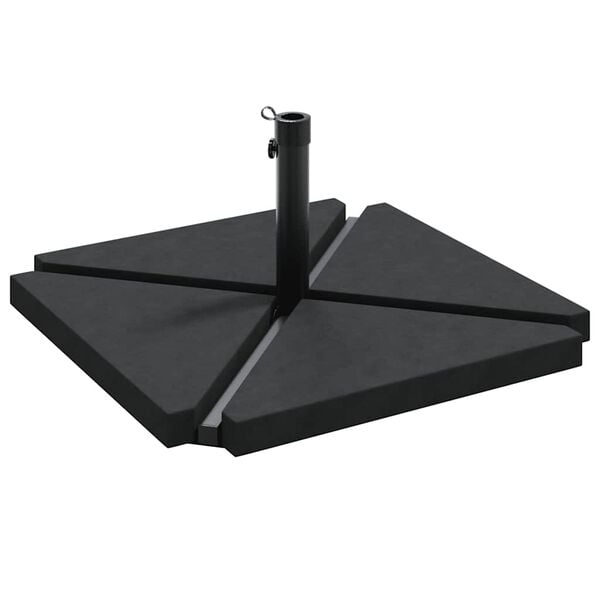 vidaXL 5 Piece Garden Parasol Base Set Гранит и стомана