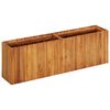 vidaXL Градинска повдигната леха, 150x30x50 см, акациево дърво масив