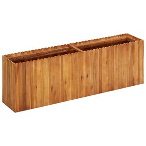 vidaXL Градинска повдигната леха, 150x30x50 см, акациево дърво масив