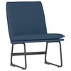 vidaXL Стол шезлонг, син, 52x75x76 см, текстил