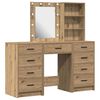 vidaXL Тоалетка 3 бр. Кафяво 40 x 41 x 135 см Инженерна дървесина