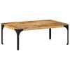 vidaXL Маса за кафе, 100x55x35 см, мангово дърво масив