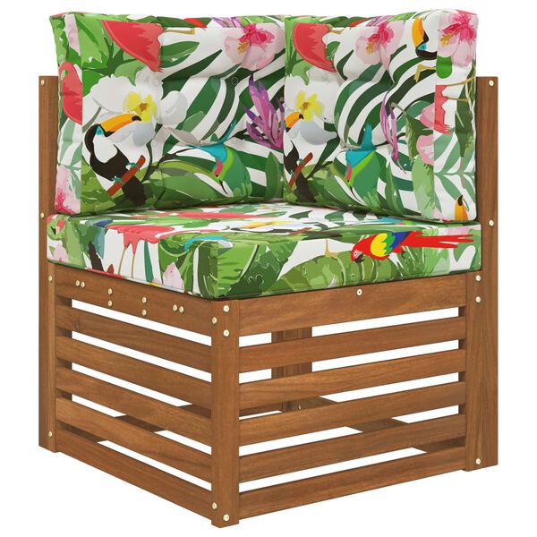 vidaXL Възглавница за диван на открито 3 pcs цветно Полиестер