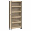 vidaXL Шкаф за книги 80 x 30 x 189,5 см Инженерна дървесина Сонома