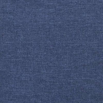 vidaXL Горна табла за легло с уши, синя, 183x23x78/88 см, плат