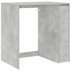 vidaXL Шкаф за пералня със съхранение Бетонно сиво 87 x 60 x 89 см