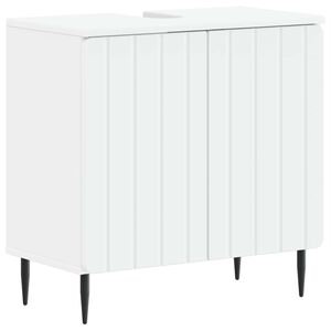vidaXL Шкаф за мивка в баня ZWOLLE Бяло 59,5 x 31,5 x 59 см