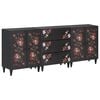 vidaXL Шкафове за съхранение 3 бр. 180 x 33 x 75 см Многоцветен