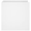 vidaXL Нощно шкафче, бяло, 45x50x50 см, инженерно дърво