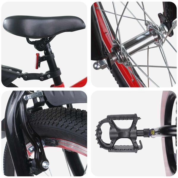 vidaXL Детски Велосипед 20 инча за 6&ndash;11 години Синьо черно