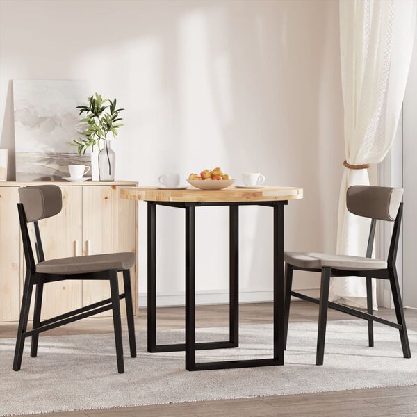 vidaXL Плот за маса, кръгъл, &Oslash;80x4 см, акациево дърво масив