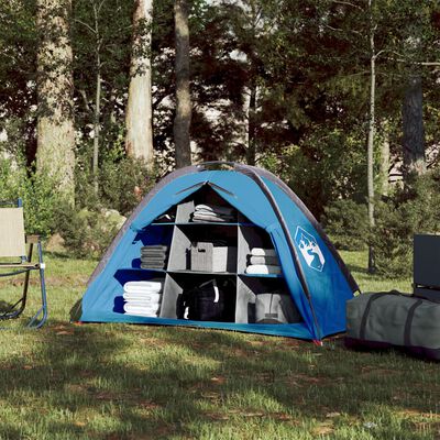 vidaXL Палатка за съхранение с 9 отделения, синя, водоустойчива