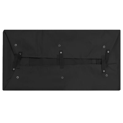 vidaXL Покривало за градинска количка, черно, 81x41x21 см, текстил