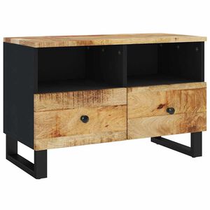 vidaXL ТВ шкаф, 70x33x46 см, масивно мангово дърво