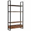 vidaXL Етажерка за книги, 118x30x200 см, регенерирано дърво масив