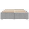 vidaXL Рамка за легло без матрак, светлосива, 200x200 см, плат