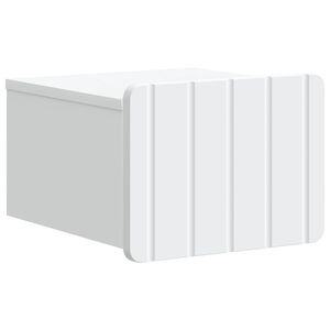 vidaXL Спален шкаф с монтаж на стена с чекмедже Бяло 33 x 34,5 x 24 см