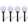 vidaXL Градински лампи за пътеки 4 бр LED 15 см със земен шип