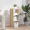 vidaXL Библиотека стифиращи дъб сонома 30x30x80 см инженерно дърво