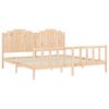 vidaXL Рамка за легло без матрак 200x200 см масивна чамова дървесина