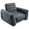 Intex Разтегателен стол 117x224x66 см тъмносив