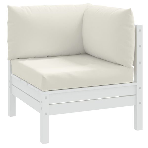 vidaXL Палетни възглавници, 3 бр, меланж кремави, плат