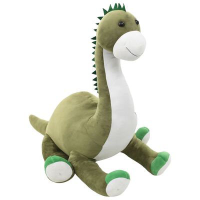 vidaXL Плюшена играчка бронтозавър, зелен